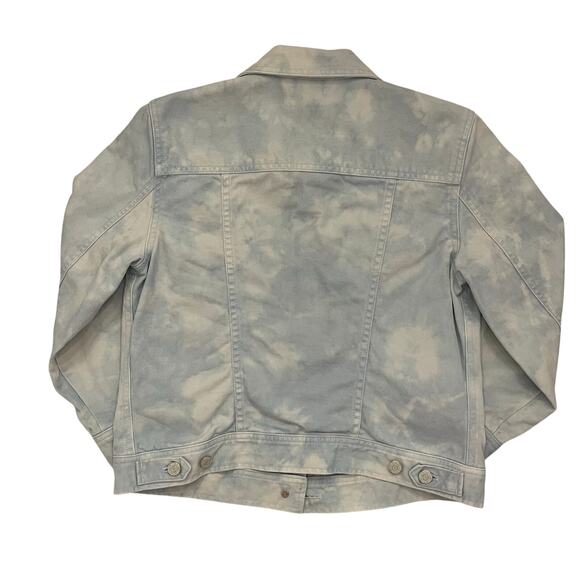 Lauren Jeans Co Denim Jacket Tie Dye Women's Small Light Blue Ralph Lauren Crop - Picture 12 of 12